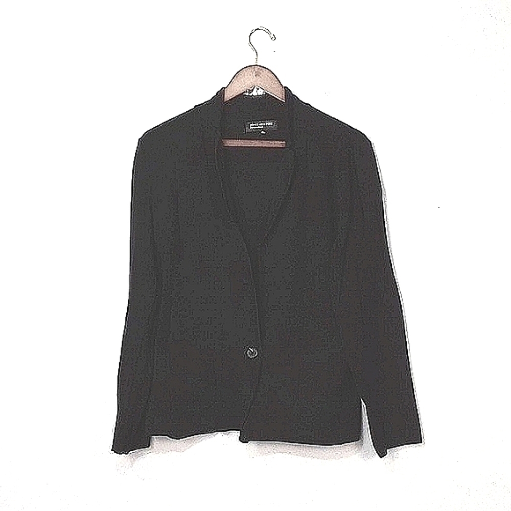 Jones New York Collection Black Button Cardigan Sweater